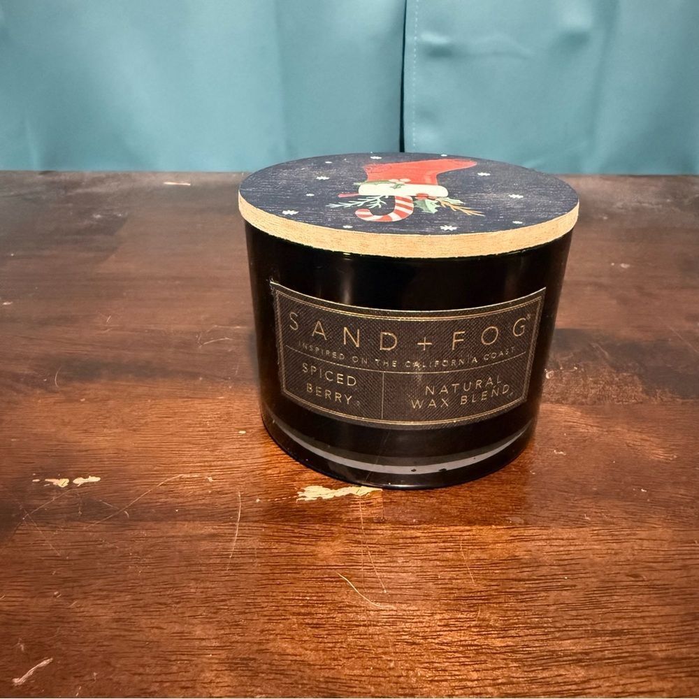 Sand + Fog Spiced Berry Candle, Soy Wax, 12 Oz, 36 Hr. Burn Time New